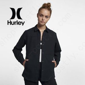 Hurley Wilson Shacket Heavy Cotton Black Jacket